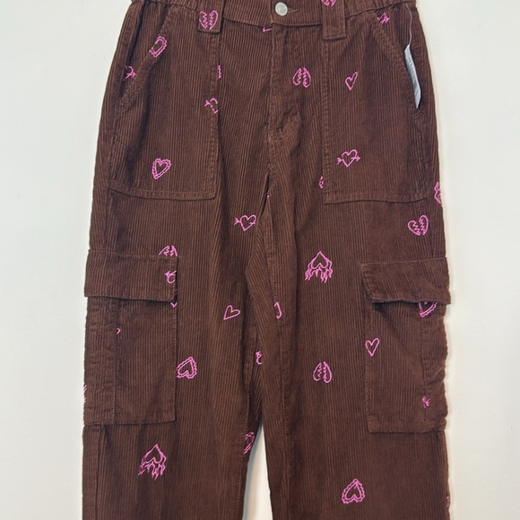 Pacsun Heartbreaker Corduroy Cargo Elastic Waist Pants. Size Small/26. NWT - Picture 7 of 16